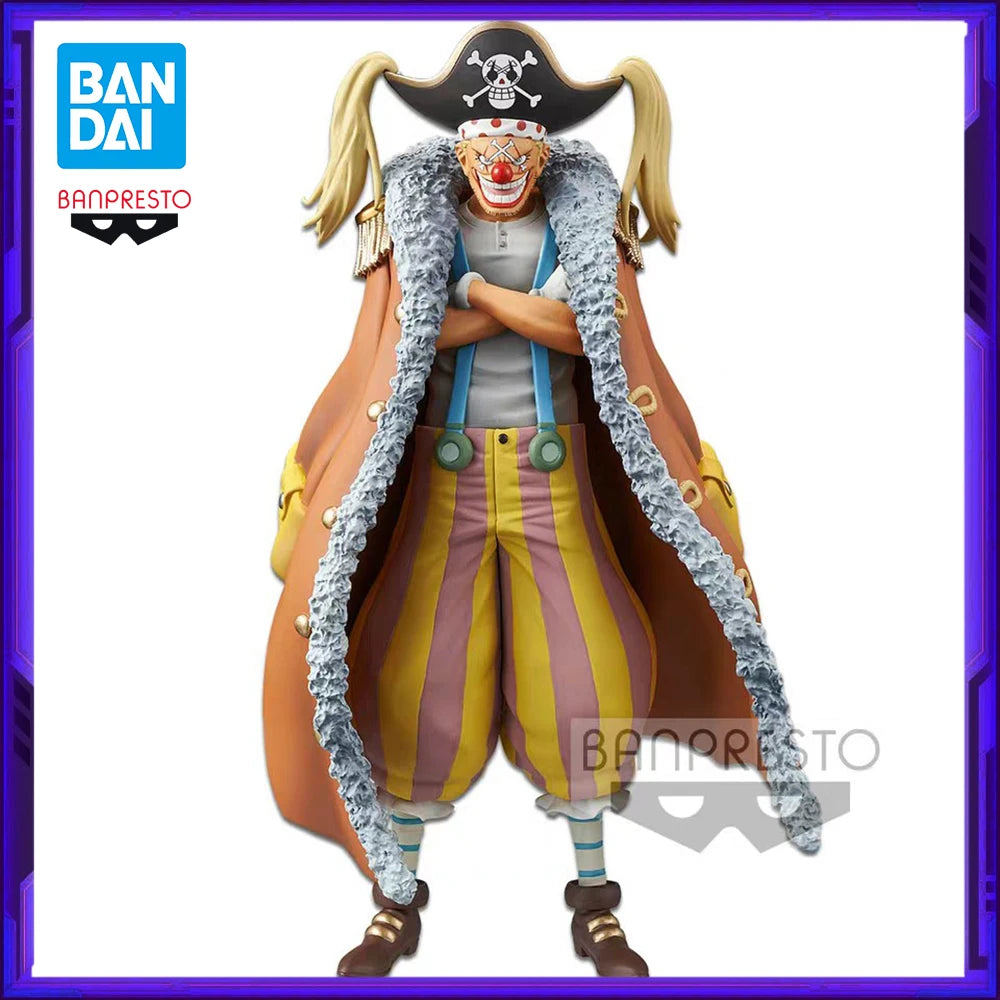 In Stock Bandai Original Banpresto ONE PIECE STAMPEDE Buggy Anime Action Figure Model Figures Toys