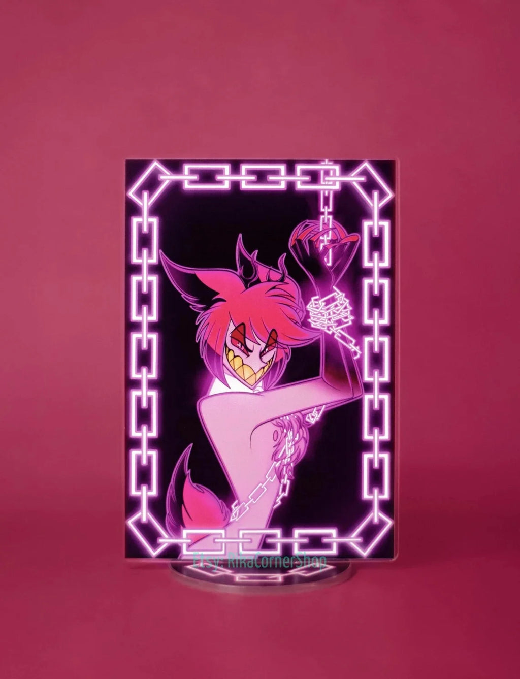 15Cm Creative Desktop Decorations Acrylic Standees for Hazbin Hotel Character Standing Plates Niffty Vaggie Charlie Husk Alastor