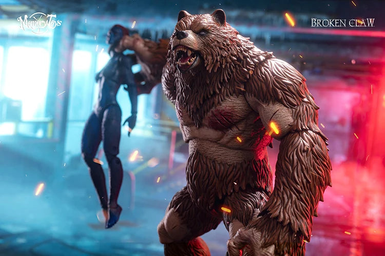 MemoryToys 1/10 Adventurer's World Berserker Bear Men Model Full Set 23cm Druid Animal Giant Panda Action Figure Toys Fans Gifts