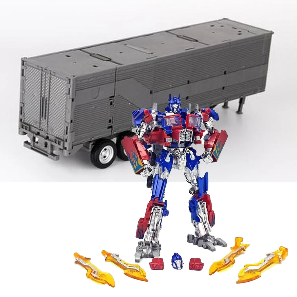 Transformationsspielzeug Baiwei Optimus Commander Robot TW1022 Anhänger Modell CY01 Taktischer Container TW1122 Action Deformationsfigur