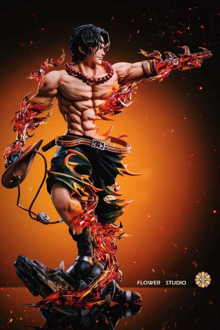 One Piece Figure Ace Figures Portgas·D· Ace Action Statue Pvc Gk Model Collection Doll Desktop Decoration Toys Birthday Gift