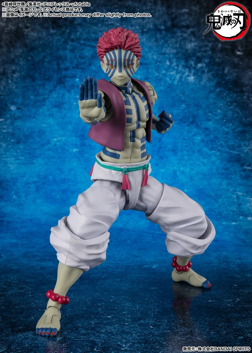 Genuine Original BANDAI SHFiguarts Demon Slayer Akaza Figure Anime Action Model