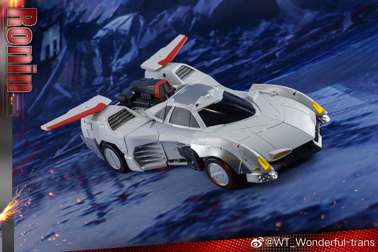 NEW Transformation Wonderful Trans WT01 WT-01 RONIN White Drift Robot Masterpiece Action Figure Toys With Box