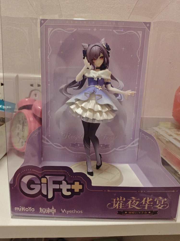 Myethos Series New In Stock Genshin Impact Keqing Crystalline Night Banquet Ver.1/8 Figure Collectibles Birthday Gift Anime Fans