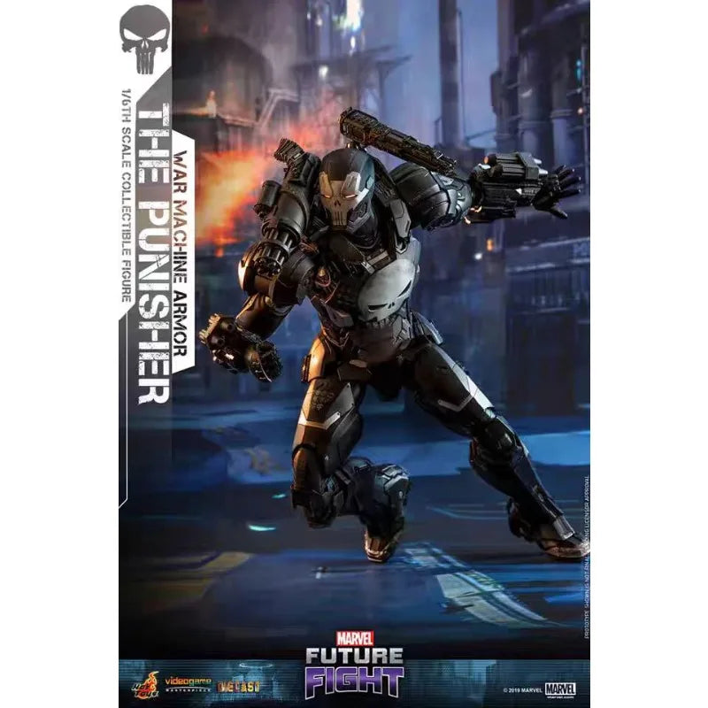 Original Hot Toys VGM33D28 Marvel Future Fight The Punisher War Machine Armor Anime Figure Collection Toys Models