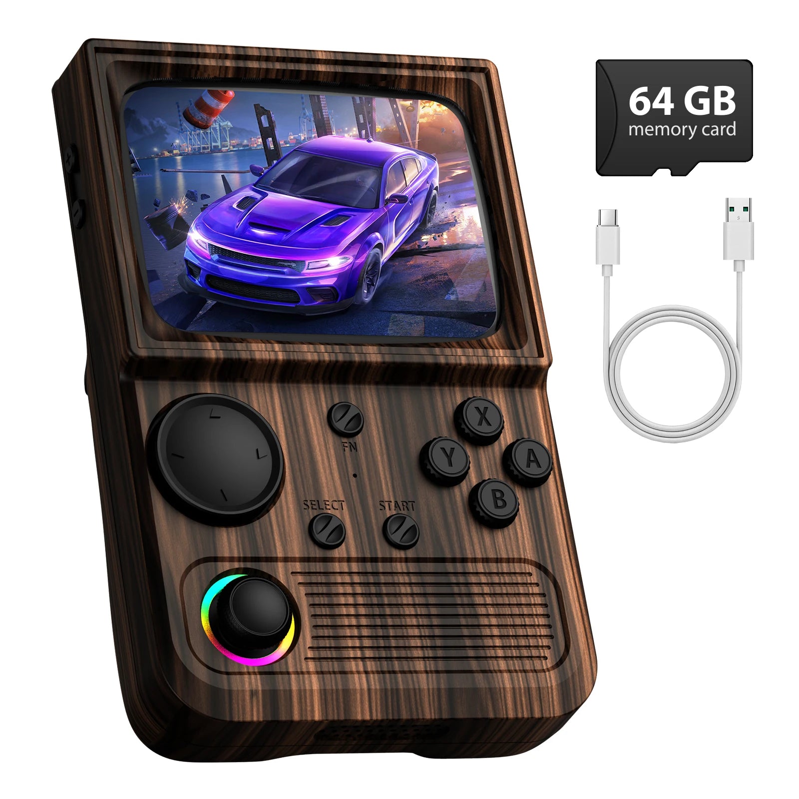 AISLPC R36T Retro TV Handheld Game Console Wifi Multiplayer 3.5 inch IPS Screen Linux System Portable Pocket Player 18000+ Games
