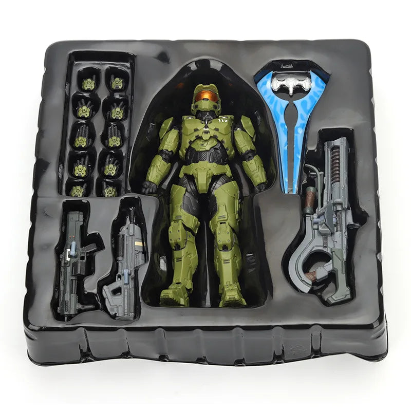 Halo 5 Sergeant HALO Game Halo Unlimited 1/12 Mobile Model Doll Handmade Ornament Gift Box
