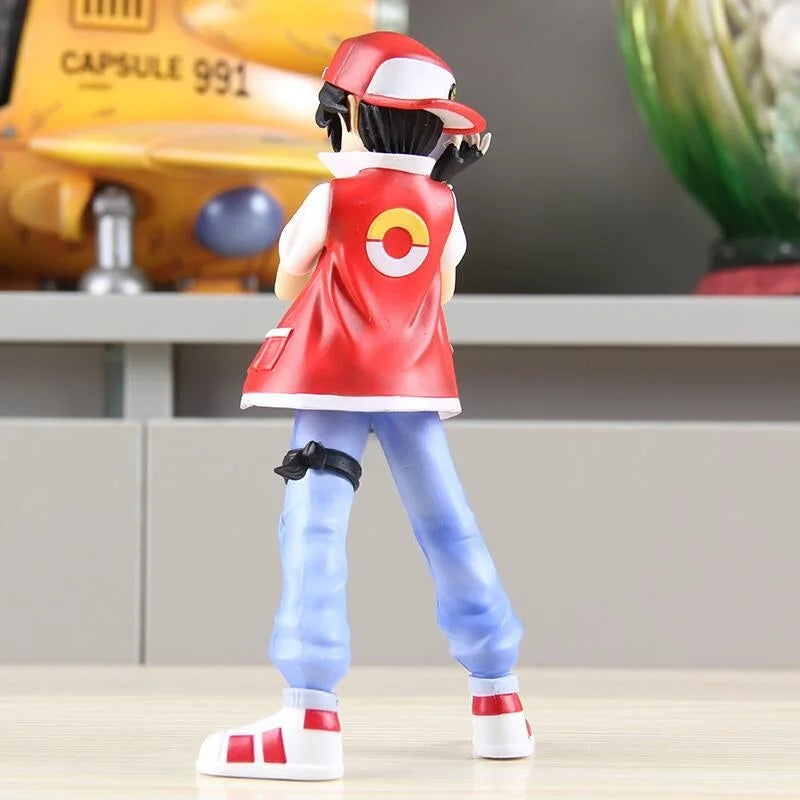 New Anime Ash Ketchum Trainer Figure Scene Collection Aciton Figure Cute Model Pvc Children Doll Decoration Children Toys Gifts