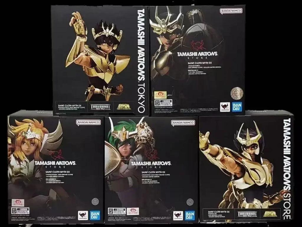 Bandai Saint Seiya Myth Cloth TNT Limited Ex Gold Andromeda Shun Phoenix Pegasus Purple Dragon Glacier Anime Figure Model Toy