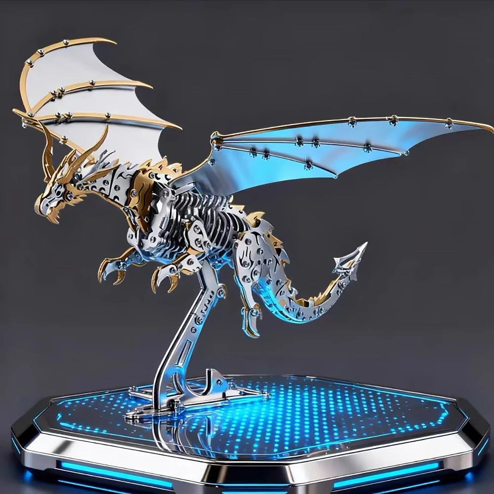 DIY assembly 3D metal pterosaur assembly model set decorative toy ornaments mechanical puzzle solving cool boy's gift