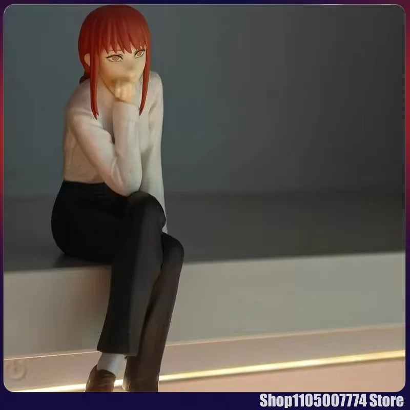 Chainsaw Man Figure Makima Anime 14cm Noodle Stopper Figure Model Toys For Girl Birthday Gifts Dropshipping