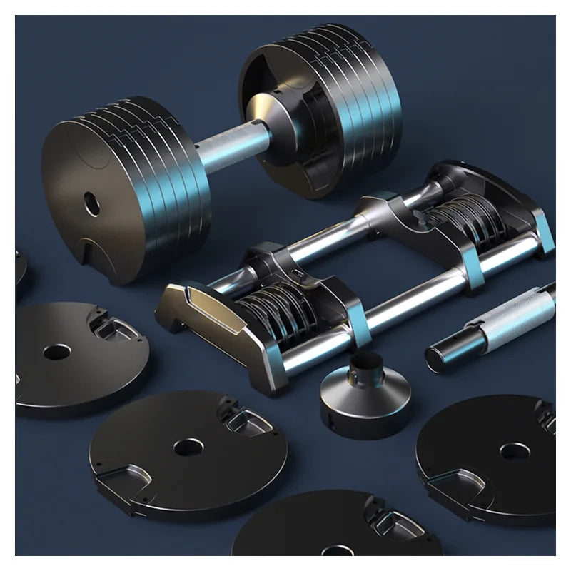 MIYAUP-Men's Dumbbells Can Quickly Adjust and Exercise Arm Muscles, New Type of Unnotched Weightlifting Fitness Equipment