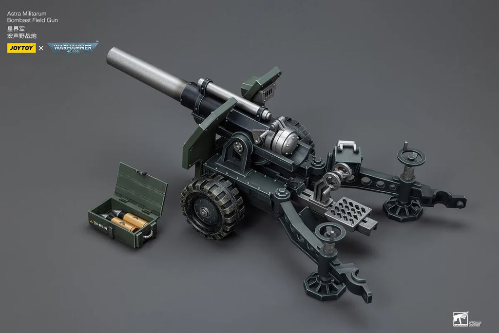 JOYTOY Warhammer 40000/40k Astra Militarum Ordnance Team with Bombast Field Gun Action Figure Doll Model Gift Decoration