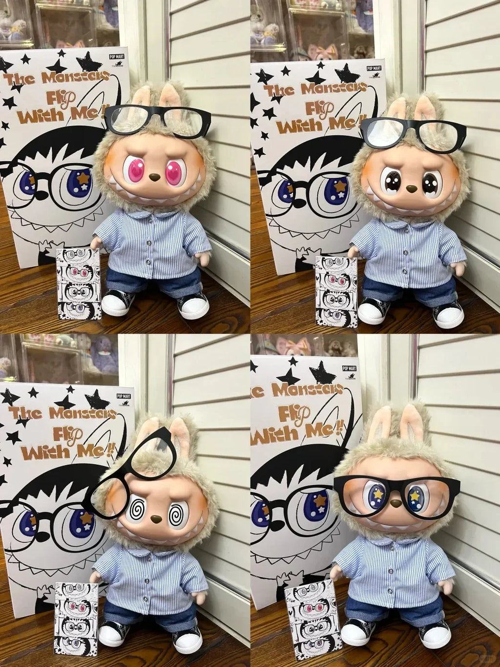 Оригинален POP MART LABUBU Чудовищата Flip with Me Винилова кукла Настолен модел Играчки Орнаменти Аниме Фигурка Подарък за рожден ден