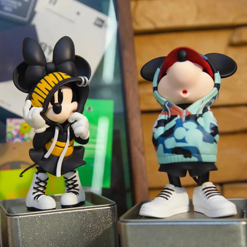 New 15cm Disney Mickey Minnie Mouse Action Figure Magic Storm Trendy Collection Pvc Model Statue Toy Collectible Decor Doll Gift