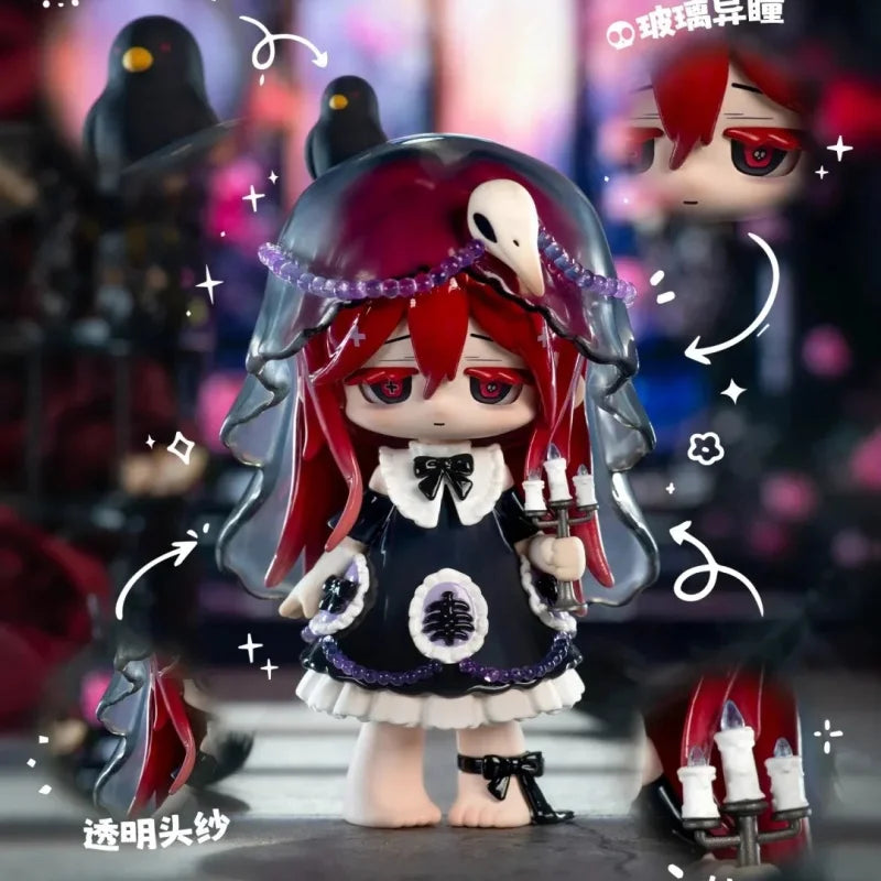 In Stock Missy Sweet Mourning Lolita Crow Paradise Series Blind Box Mystery Box Toys Cute Action Anime Figure Model Gift