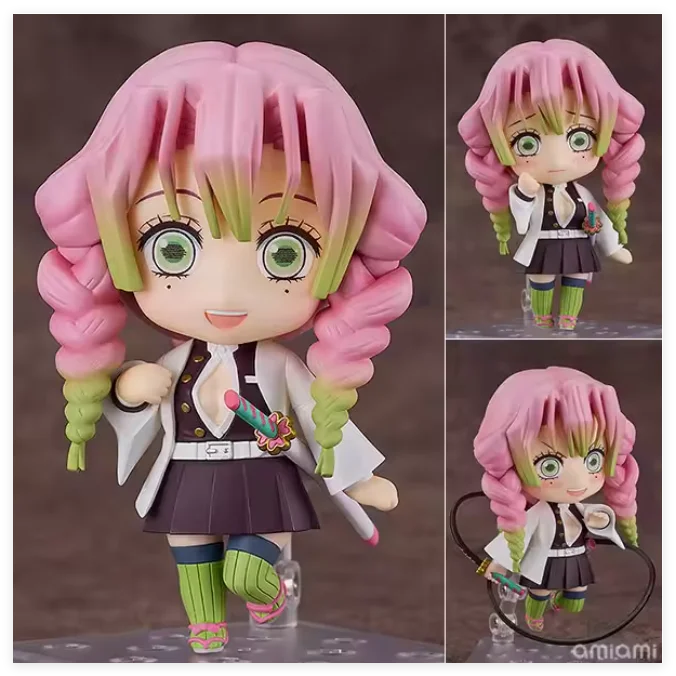 Anime Demon Slayer Nezuko Q Version Change Face Joint Mobility Pvc Action Figure Clay Man Desk Decor Collectible Toy Gift Boxed