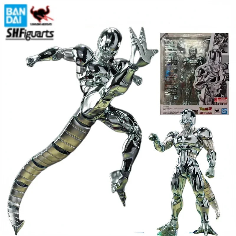 Bandai Original Genuine SHF Dragon Ball Metal Cooler Anime Action Figure Model Toys Gifts Collectible Ornaments Boys Kids Girls