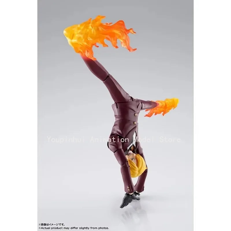 В наличност Bandai SHFiguarts One Piece Raid Sanji On Onagashima Аниме Фигурка Екшън Модел Фигурки Brinquedos Играчки