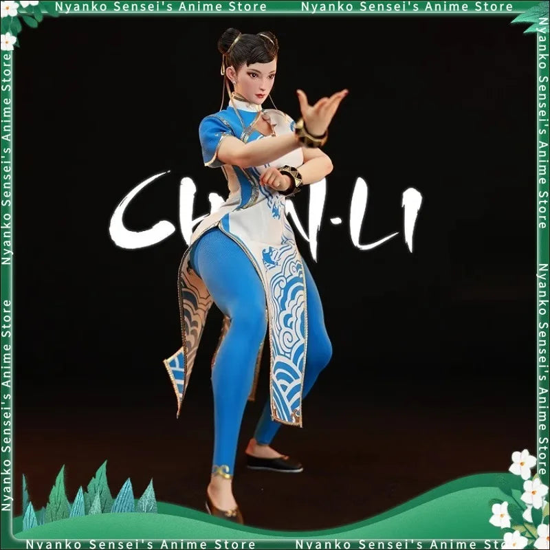 Star Man Chun-Li Female martial artist Blue Cloud Pattern White Cheongsam Ver. MS-011 Action Figure Anime Model Collectible