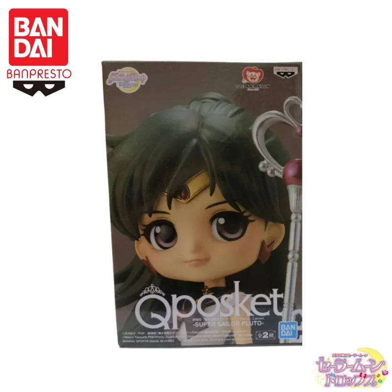 Auf Lager Bandai Banpresto Original Sailor Moon Meiou Setsuna Qposket Actionfigur Modellpuppe Brandneue verpackte Anime-Charaktere