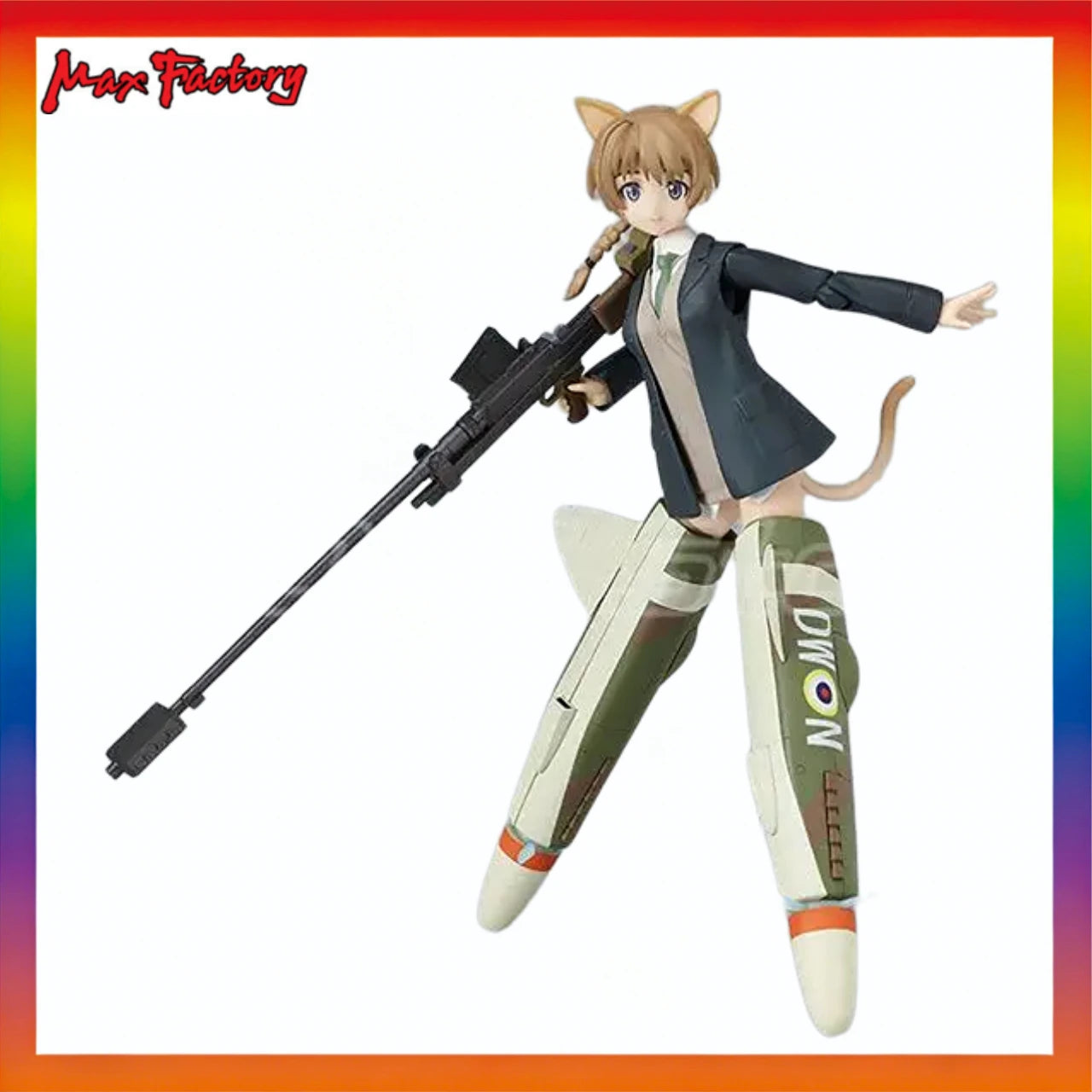 Original Max Factory Figma#106 STRIKE WITCHES Lynette Bishop Action Figures Model Toys Gifts Collection