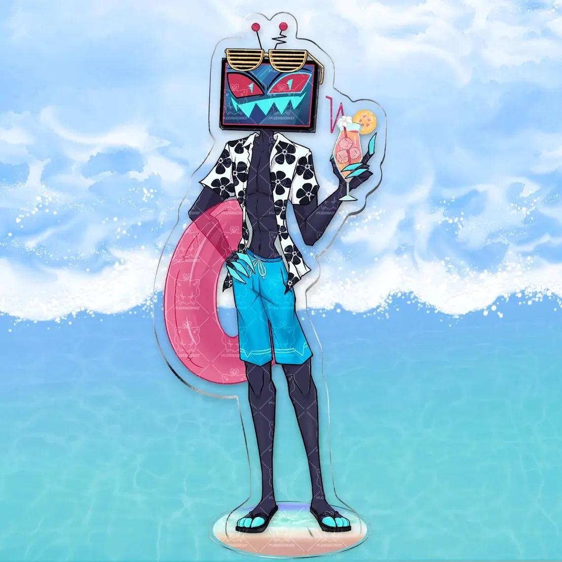 15Cm Creative Desktop Decorations Acrylic Standees for Hazbin Hotel Character Standing Plates Niffty Vaggie Charlie Husk Alastor