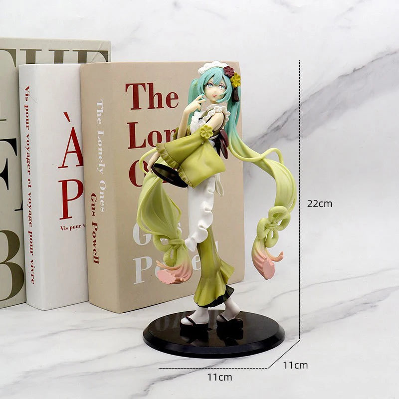 1 Piece Anime Hatsune Miku Action Figure Model Gifts Collectible Figurines for Kids 18-21cm