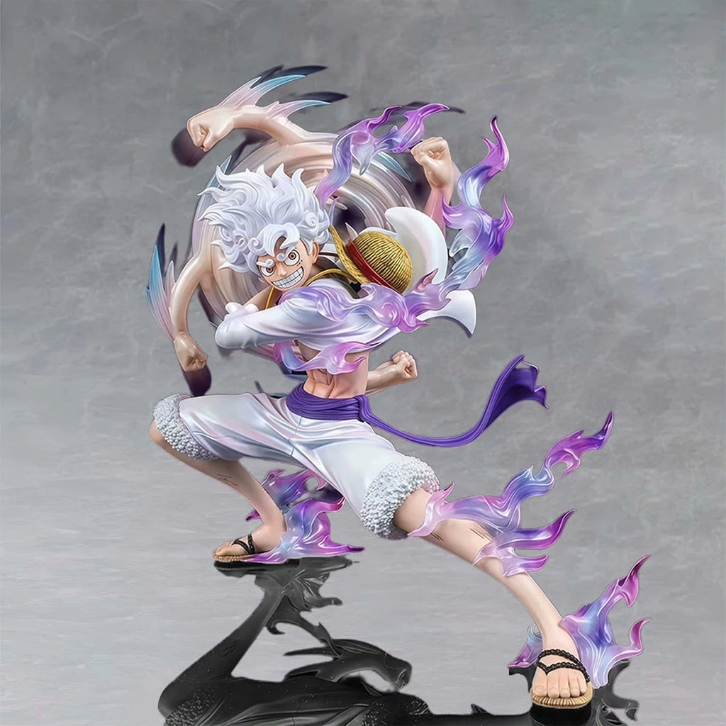 19cm/7.84in One Piece Figure Sun God Gear 5 Nika Luffy Action Figure Monkey D Luffy Model PVC Collectible Toy.