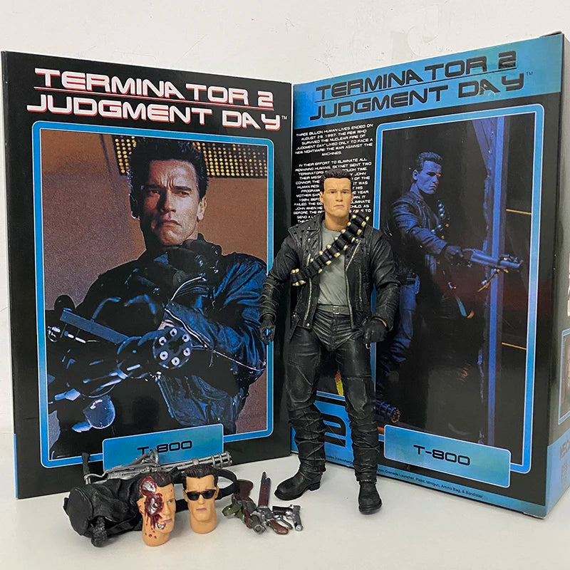NECA Sarah Terminator Figure 2 Judgment Day T-800 Arnold Schwarzenegger Dark Fate Sarah Connor Action Figure Model Toy Gifts