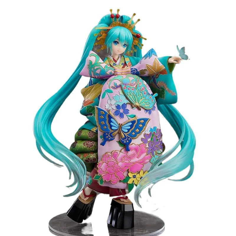 In Stock Genuine Good Smile Company Vocaloid Hatsune Miku 1/7 Chokabuki Kuruwa Kotoba Awase Kagami Ver Anime Cartoon Model Toys