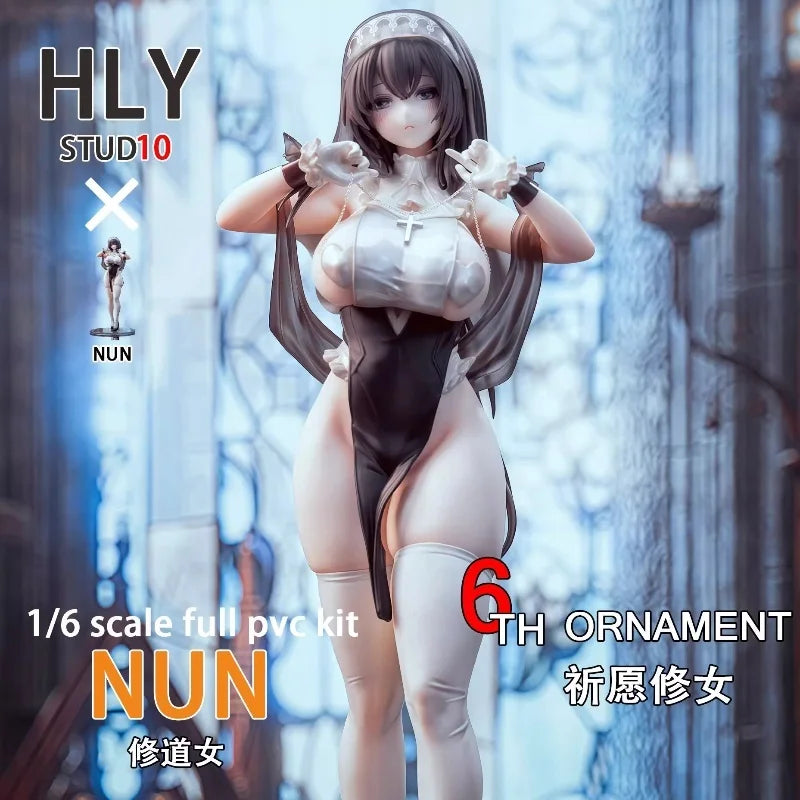 28 см молитвена монахиня аниме PVC фигурка модел играчка красиво момиче фигурка Gk настолен орнамент момчета подарък