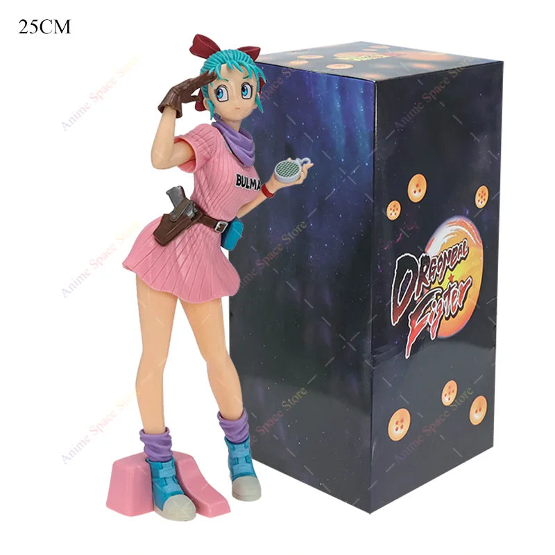 Dragon Ball Z Bulma Handheld Radar Figur Spielzeug Anime Bulma Glitter &amp; Glamours Actionfiguren Sammlermodell Puppe PVC Ornament