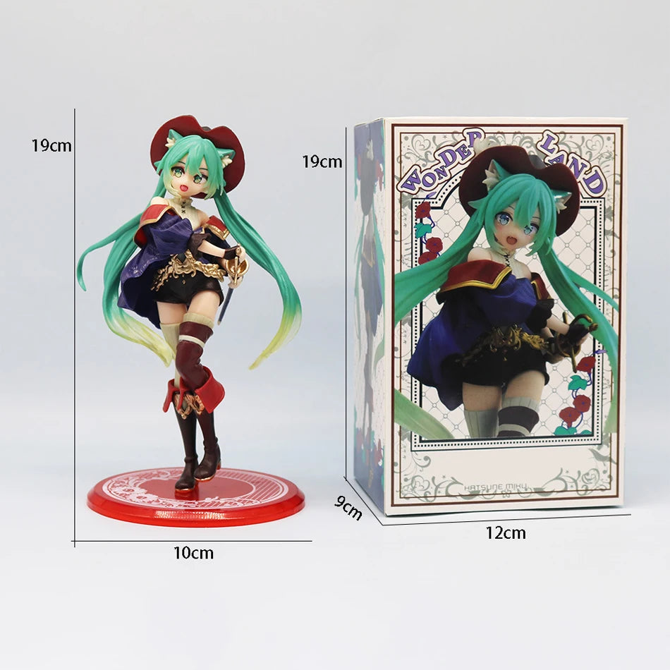 In stock 20cm  fashion hatsune miku country anime figure toys action statuette pvc model collection doll birthday present