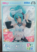 Original SEGA Hatsune Miku Cinnamoroll Anime Figure Noddle Stopper Toy Action Figure Anime Figure PVC Model Collection Doll Gift