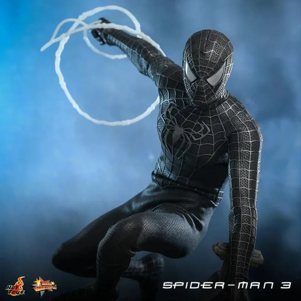 HotToys HT 1/6 MMS727 MMS728 SpiderMan Action Figure Speical Version Black Suit Movable 12 Full Tobey Collection Model Toy Gifts