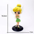 Disney Kawaii Q Posket Princess Tinker Bell Figure GK Model Toys Cake Decor Fashion Doll Gifts Home Ornament Birthday Gift