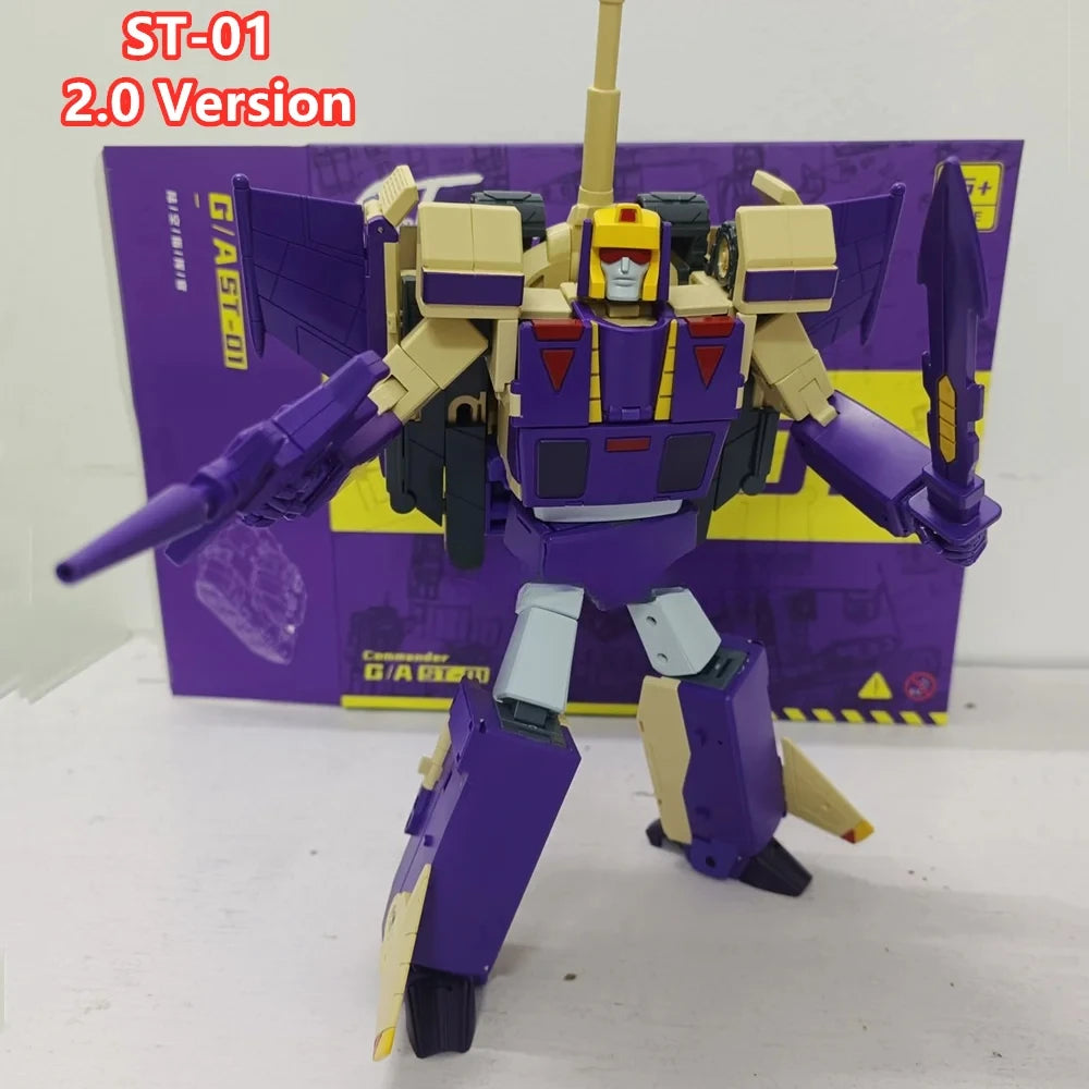 [Version 2.0 in Stock] Star Toys ST-01 ST01 Lightning Warrior Three Forms Plane Tank GA Commander G1 Action Figure