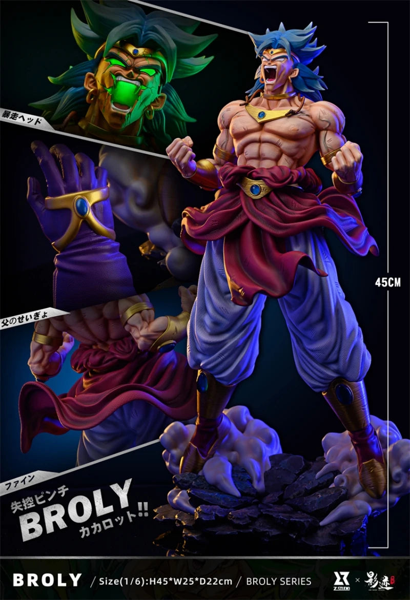 1/6 45Cm Z Studio Dms Dim Model Studio Dragon Ball Z Runaway Broli Anime Actionfigur Modell Statue Garage Kit Spielzeug Geschenk