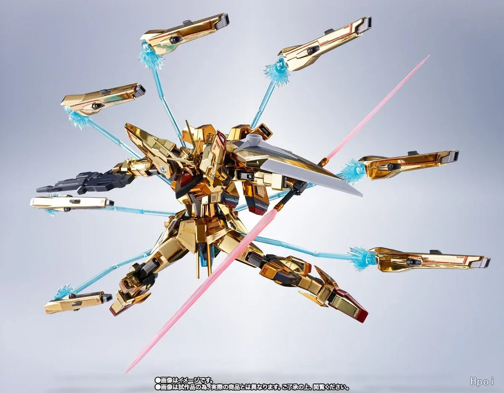 BANDAI Original METAL ROBOT SPIRITS ＜SIDE MS＞ AKATSUKI (SHIR ANUl UNIT) SEED FREEDOM Ver. Mech Product Figure Toys Collectible