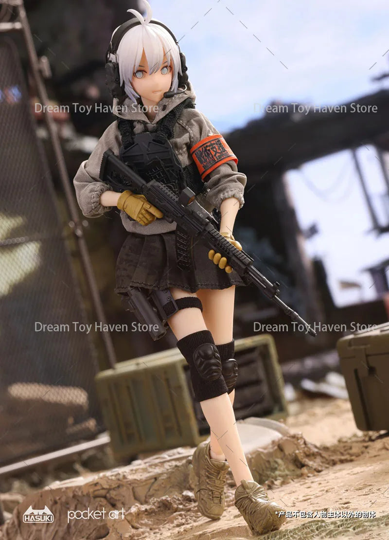 ‌HASUKI PA003/PA004 1/12 Scale Assault Trooper Sasha Nabeshima Heavy Shield Trooper Ritsuki Uzuki 6Inch Action Figure Soldier