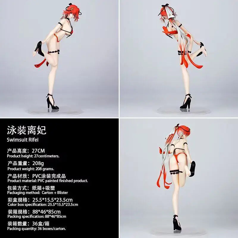 New 27cm Wuthering Waves Changli Tall Swimsuit Sexy Anime Figure Pvc Collectible Statue Boxed Desk Decor Adult Gift For Fans