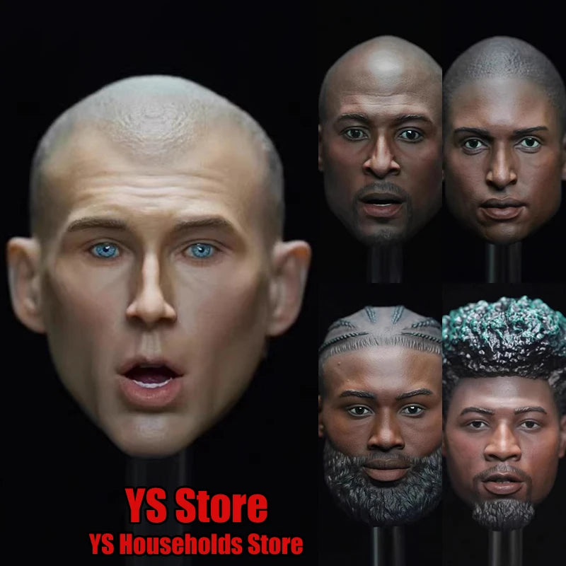 Limited Stock 1/6 Basketball Athele Delicate Painted Head Sculpt Model Toys Accessory For 12" Male Action Figure Body Decoration