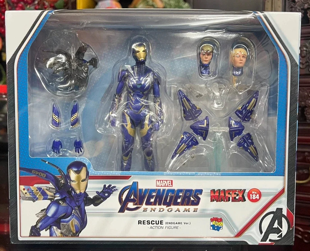 【MT】Medicom Toy MAFEX No. 184 Marvel Avengers: Endgame PEPPER POTTS Rescue Armor Movable Model Toy Gift Collection