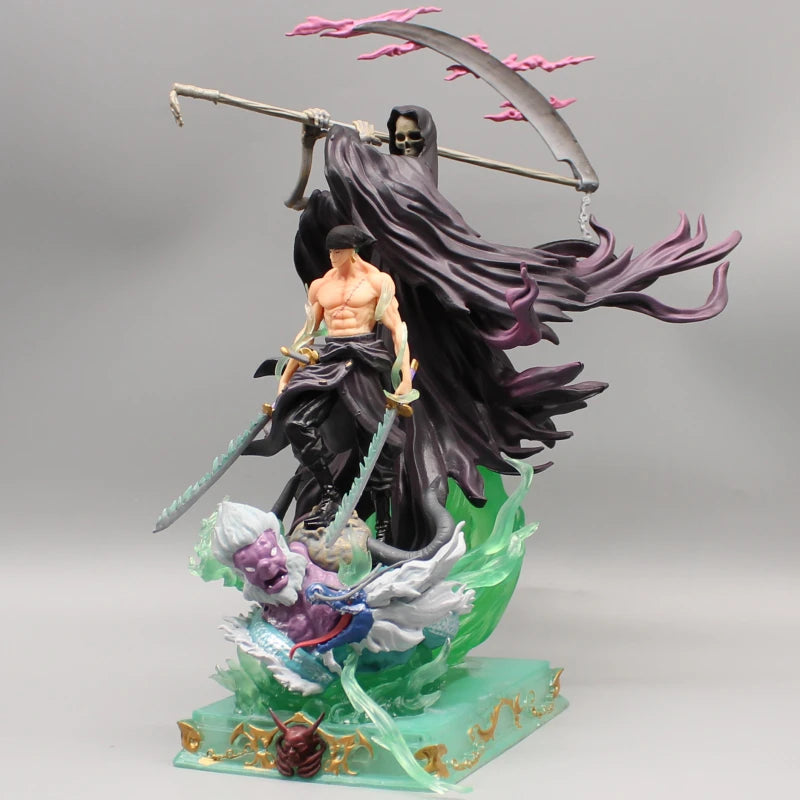 One Piece Anime Figur Zoro Figuren PVC Figur 23,5 cm Statue 2 Kopf Sammlung Desktop Ornament Modell Kinder Spielzeug Weihnachtsgeschenk