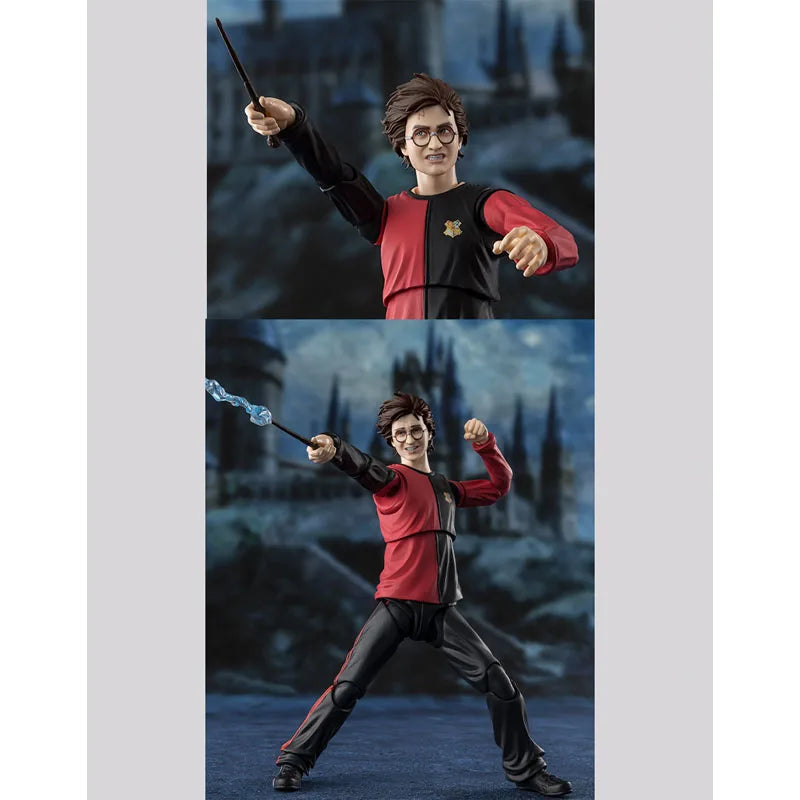 In Stock Genuine Bandai Harry Potter Model Kit SHF Harry Potter The Goblet of Fire Anime Action Figure Collection Finished Model