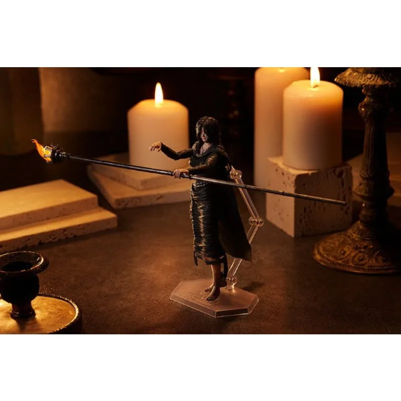 GSC Genuine FINGMA Anime Figure #593 Fire Keeper in Black Action Figure Toys for Boys Kids Gift Collectible Model Ornaments