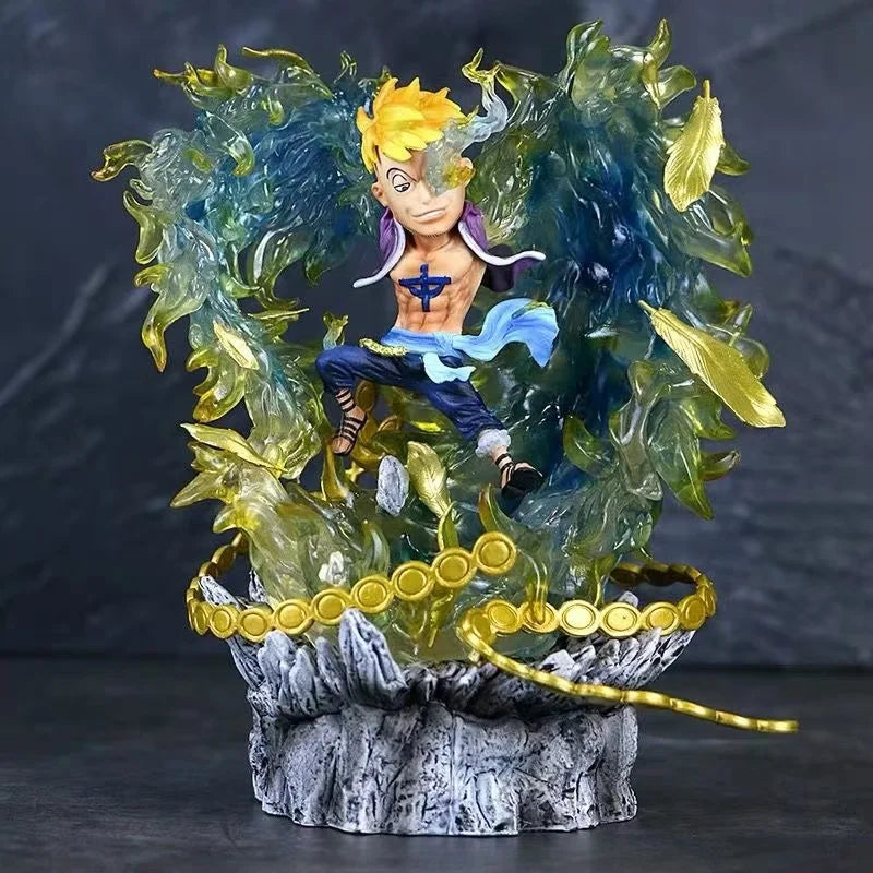 One Piece Аниме Фигурка Маршал Д. Тич Фигурки Черна брада PVC GK Марко Статуя Модел Колекция Настолна украса Коледни подаръци