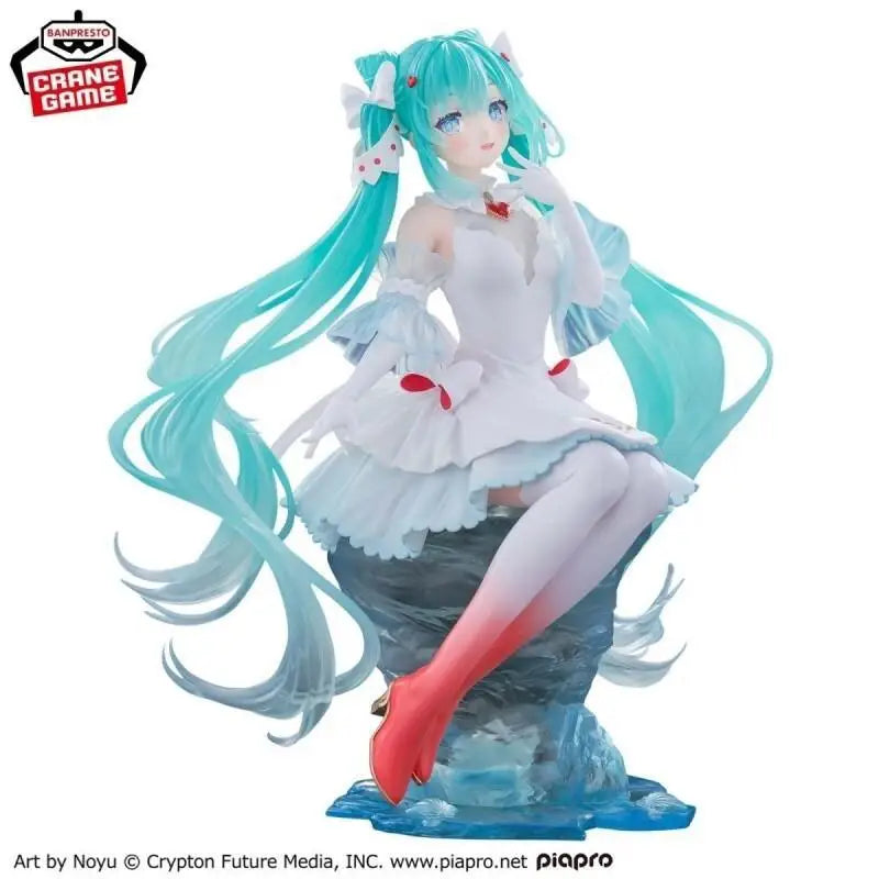 Bandai VOCALOID Hatsune Miku Ice Sea Angel Prize Figure PVC Material For Collectors Home Decor Japanese Version New And Original