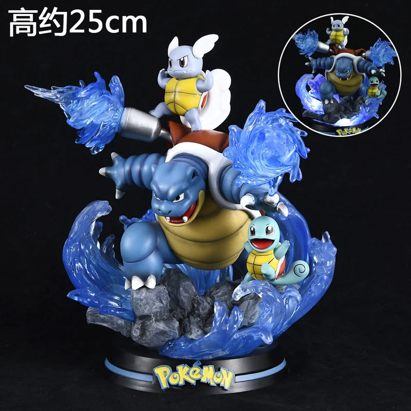 New Bkm Evolution Group Super Dream Spitfire Dragon Geng Ghost Bulbasaur Seed Johnny Turtle Handmade Model Trendy Play Doll Gift